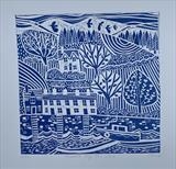 Houses by the Sea by Claire West, Artist Print